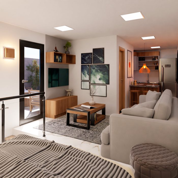 Apartamento Studio com Solarium